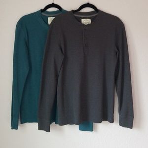 Thermal 3 button shirts all three for $24
